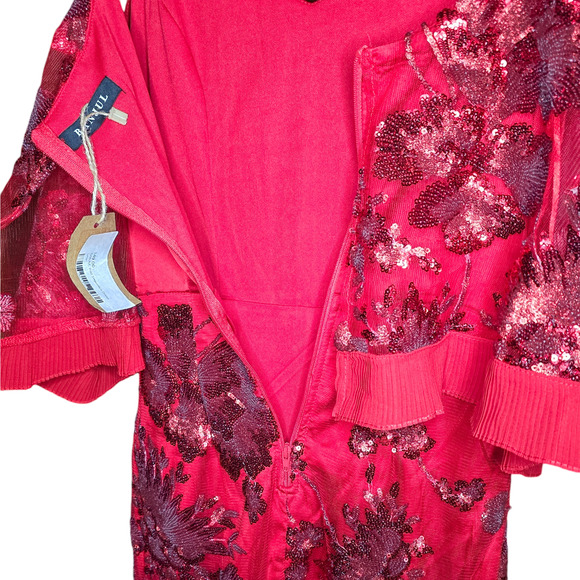 Banjul New red sequin party Valentine dress - Picture 5 of 11